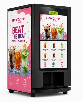 Cold beverage vending machine right